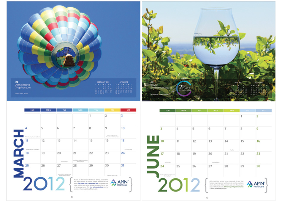 Health Calendar Design : Amn healthcare calendars juansierradesign Health Calendar Design : Amn healthcare calendars juansierradesign